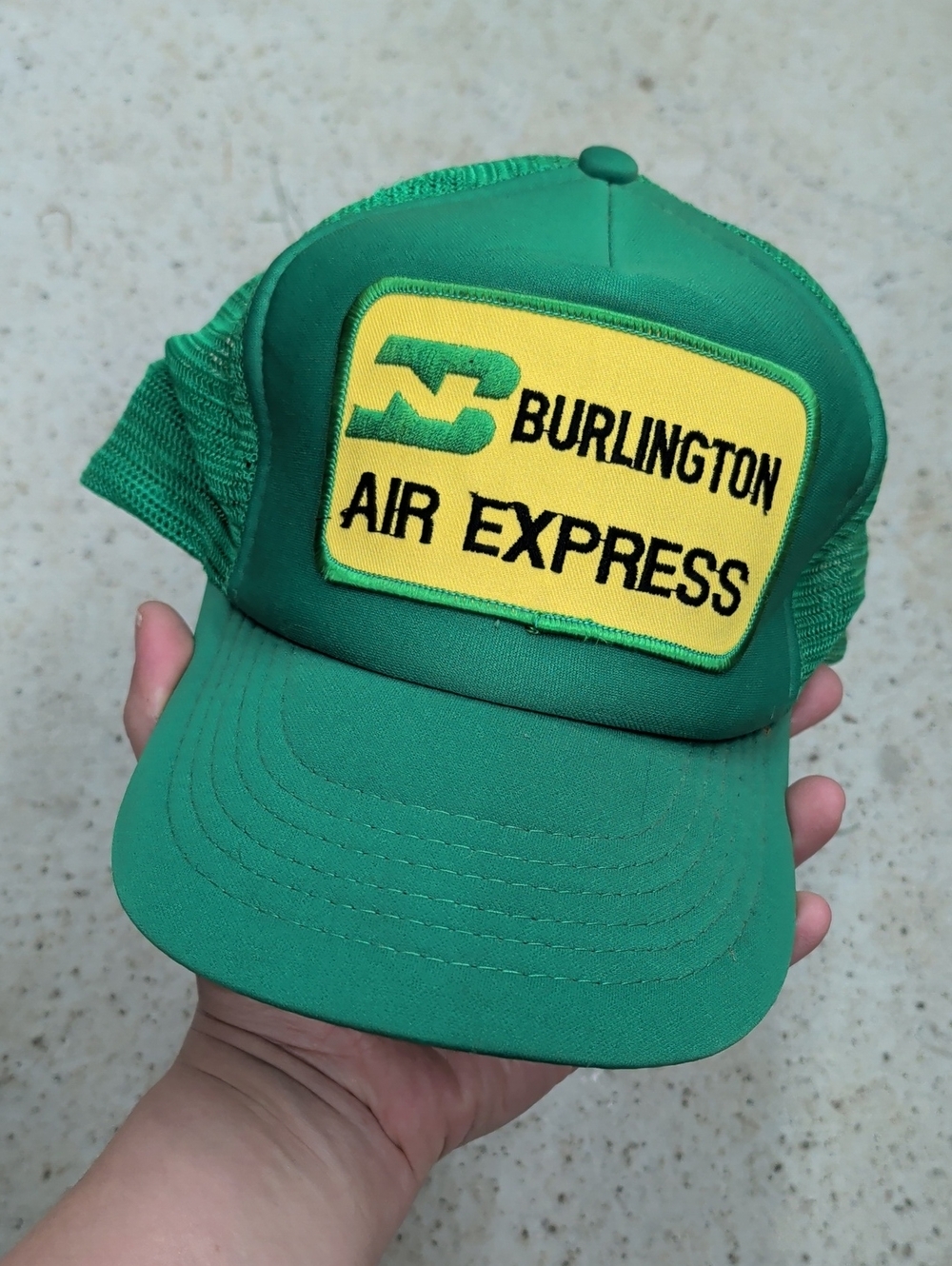 Burlington Air Express Green Trucker Hat